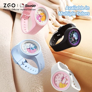 ZGO x Sanrio นาฬิกาเด็ก กันน้ํา100% สายข้อมือเรืองแสง ของขวัญสำหรับเด็ก ของขวัญสำหรับเด็ก 877