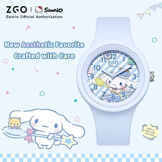 ZGO x Sanrio นาฬิกาเด็ก กันน้ํา100% สายข้อมือเรืองแสง ของขวัญสำหรับเด็ก ของขวัญสำหรับเด็ก 877