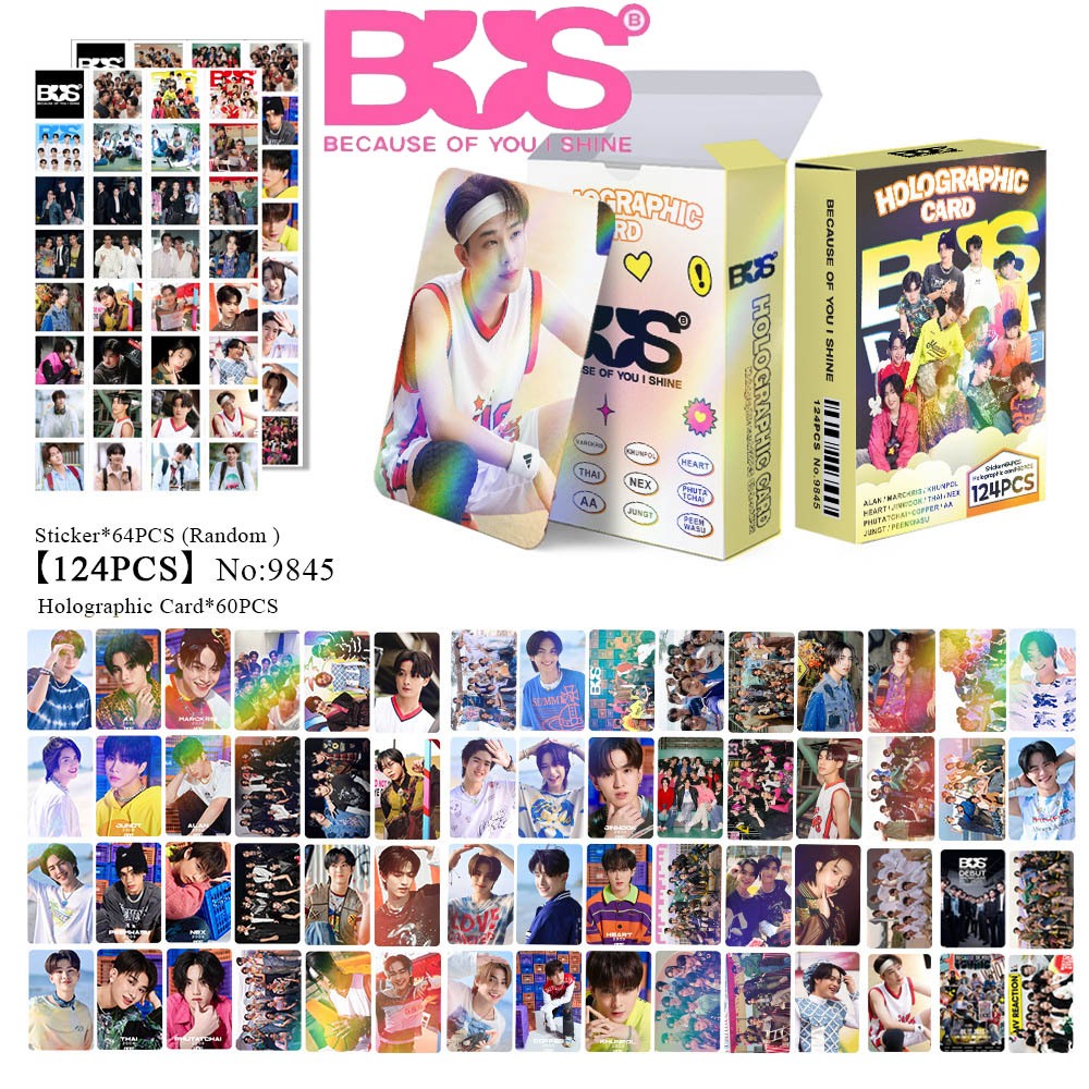 420 ชิ้น bus Photocards เพราะคุณฉันส่องแสง การ์ดวงบัส 2024 การ์ด LOMO ทีมผู้ชาย Debut ใหม่ รถบัสเพราะคุณ สติกเกอร์รถบัสโปสการ์ด Shine Photocard Lomo Holographic Photocard สติ๊กเกอร์ bus 124 sunsu x bus ชิ้นกล่อง