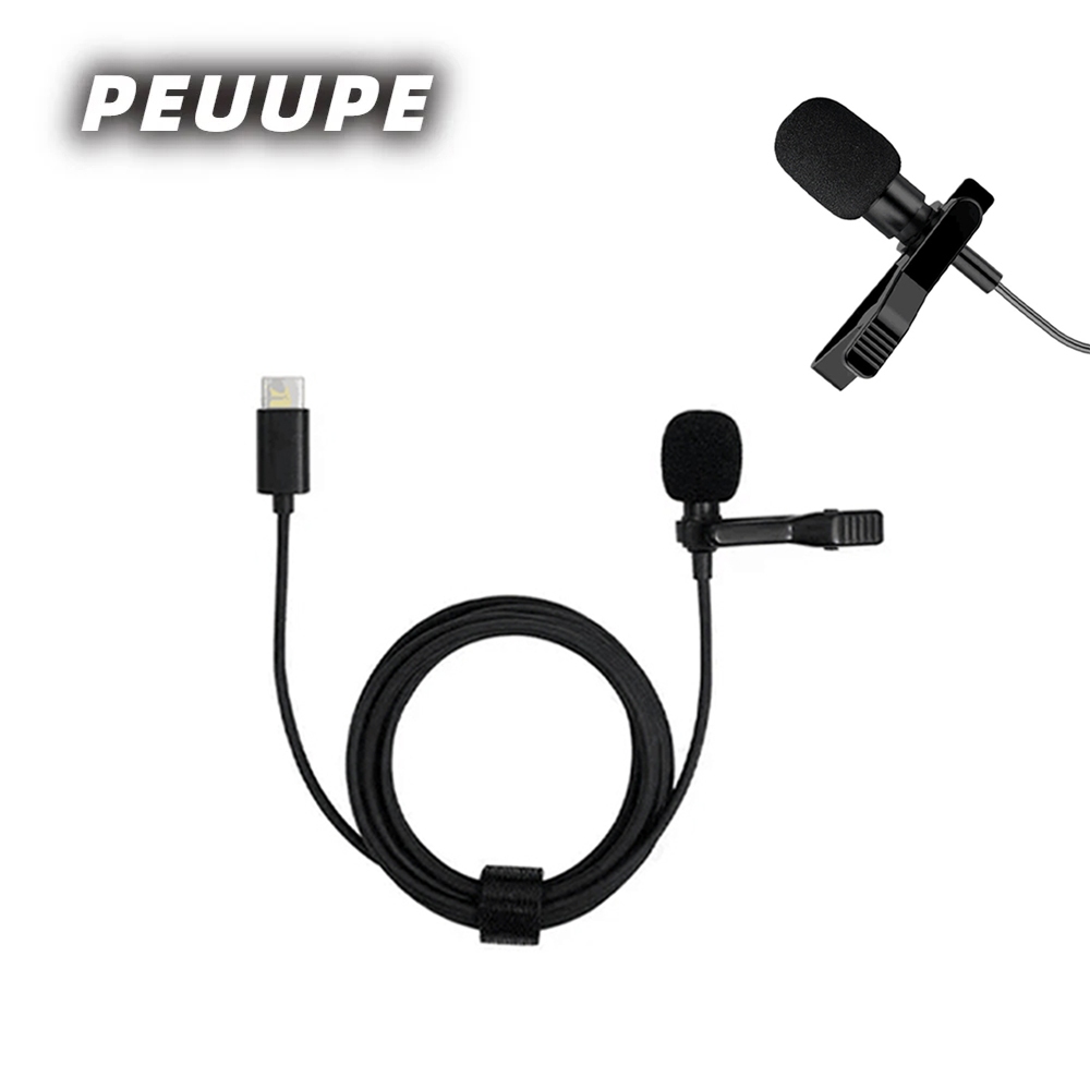 Type-c Lavalier ไมโครโฟนสําหรับ DJI Action 6/5 Pro/4/3 ภายนอก High Fidelity ไมโครโฟนบันทึกสําหรับ DJI Osmo Pocket3 อุปกรณ์เสริมสําหรับกล้อง