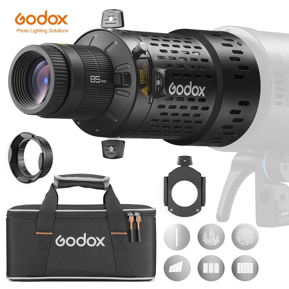 Godox BLP/ BFP LED Projection สิ่งที่แนบมาการถ่ายภาพแสงคอนเดนเซอร์ Bowens Mount Art เทคนิคพิเศษรูป Beam Light กระบอก