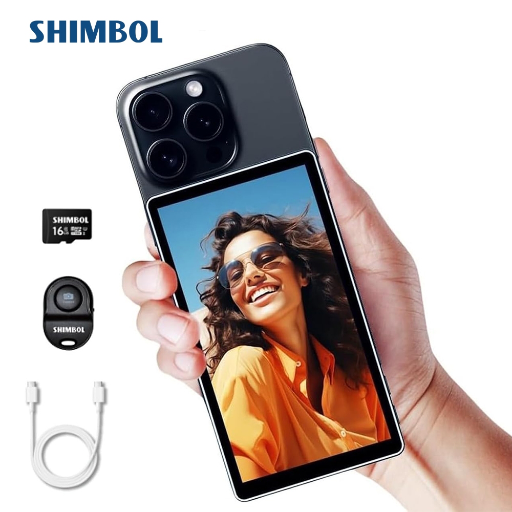 Shimbol CP5 หน้าจอโทรศัพท์กล้องด้านหลังสําหรับ Selfie Vlog Live Stream TikTok ใช้งานร่วมกับสมาร์ทโฟน