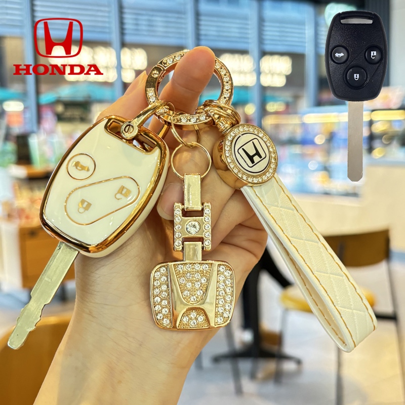 ปลอกกุญแจรถฮอนด้า เคสกุญแจฮอนด้า เหมาะสําหรับพวงกุญแจ Honda JAZZ/CITY/BRIO/CIVIC/ACCORD/CR-V