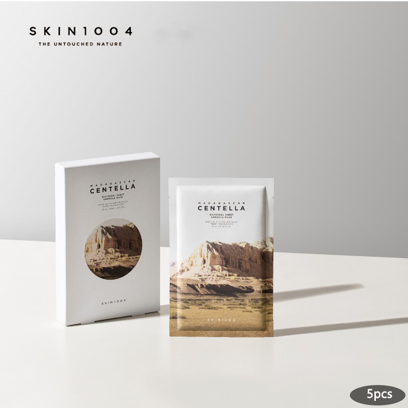 【5pcs】SKIN1004 Madagascar Centella Watergel Sheet Ampoule Mask 25ML .มาส์กกู้ผิวโทรมแบบเร่งด่วน