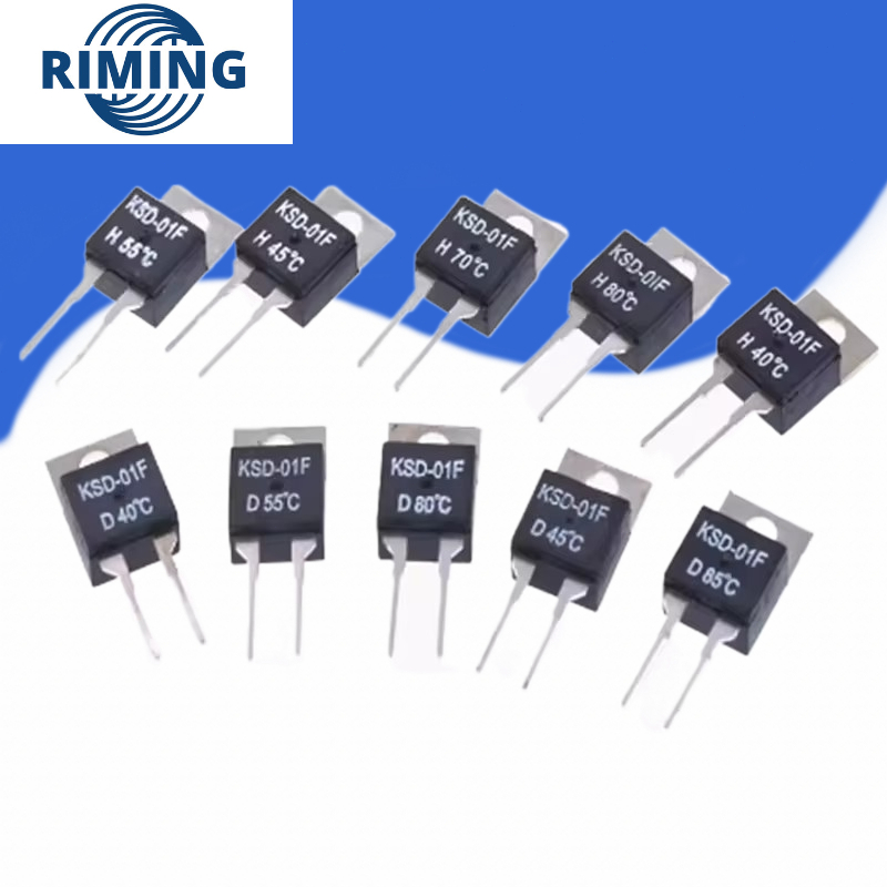 สวิตช์ความร้อนอุณหภูมิเซนเซอร์เทอร์โม KSD-01F JUC-31F 40 ~ 130 องศาไม่มีปกติเปิด NC ปกติปิด