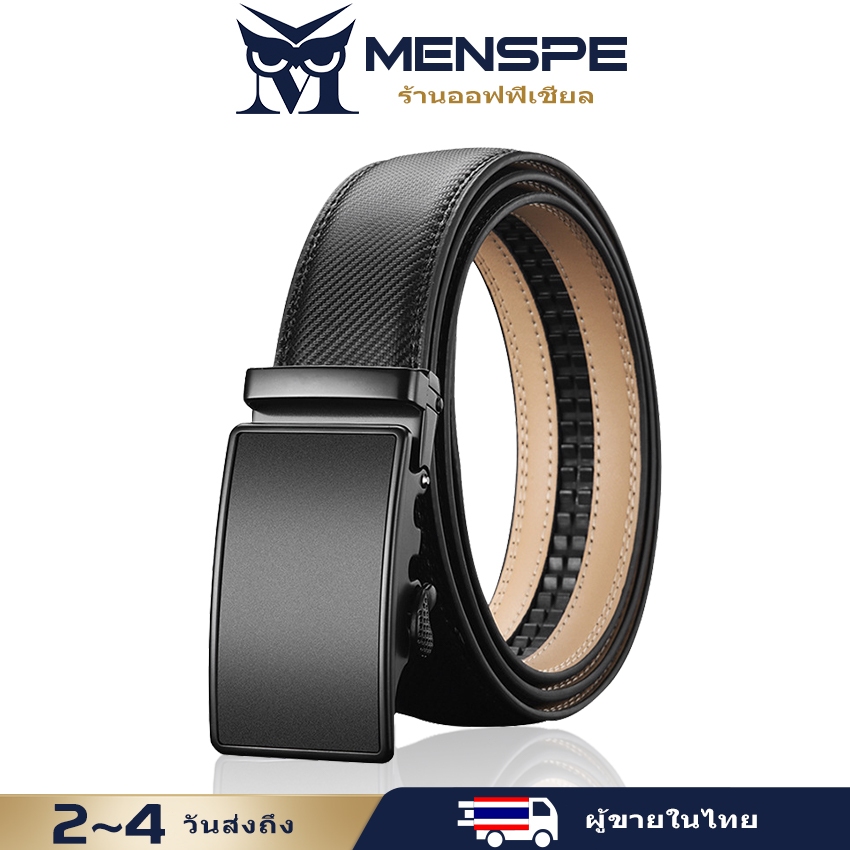 MENSPE ผู้ชายแฟชั่นเข็มขัดลายเข็มขัดที่มีคุณภาพสูงธุรกิจสายรัดชายเข็มขัด