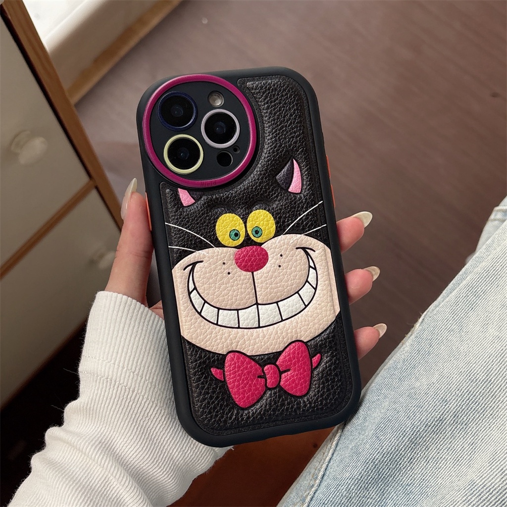 สําหรับiphone Case 16 Pro Max 15 Pro Max 14 Pro Max 13 Pro Maxสติกเกอร์มุมโค้งมนลายการ์ตูนTPU Soft Case