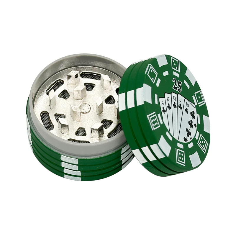 40mm เล่นไพ่สไตล์บด 3 ชั้นโลหะบัตรช่องเสียบเฮิร์บ grinder แบบพกพาเครื่องมือครัวขนาดเล็กของขวัญวันหยุด thumbnail 7