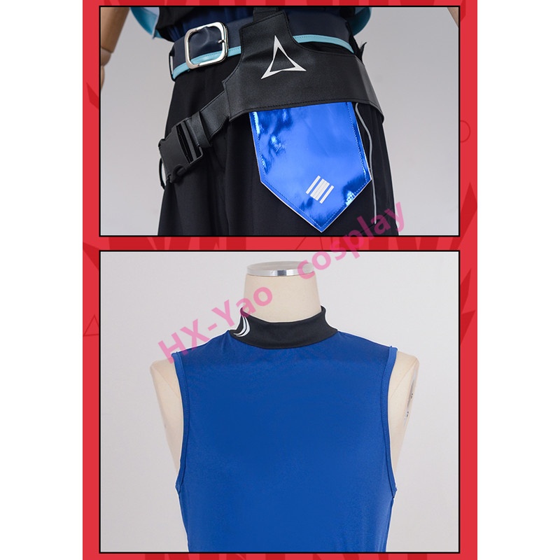 【HX-YAO】Valorant Jett cosplay Valente Jetty คอสเพลย์เกมตัวละครเครื่องแต่งกายประสิทธิภาพ ราคา ถูกที่สุด ดีลบีเคเค แกลเลอรีภาพที่ 7
