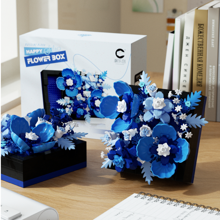 ตัวต่อ ดอกไม้ กล่องเก็บของ 🍎 11X11cm ใส่ของขวัญ ใส่เครื่องประดับ ใส่ขนม DIY ของขวัญ แฟน เฉพาะ <Nancy> - รูปที่ 4