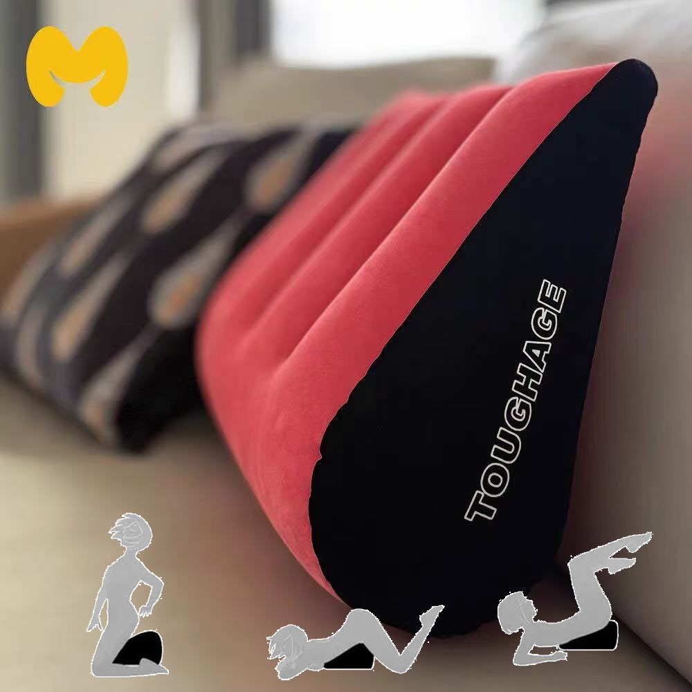ของแท้ TOUGHAGE สามเหลี่ยมหมอน Love Love Mat Travel Mat ฟิตเนสโยคะเพื่อสุขภาพหมอนมัลติฟังก์ชั่น Magic Triangle Wedge หมอน