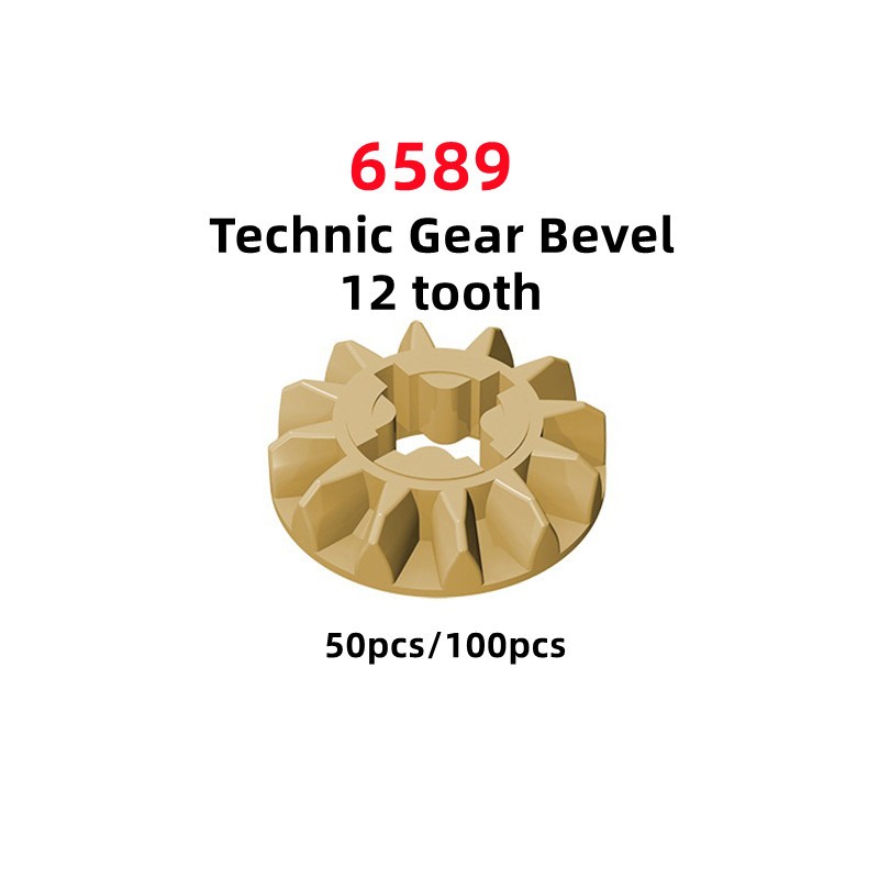 Technic Gear 12 ฟัน Bevel Compatible 6589 Technic Parts Car Accessorie MOC Building Blocks ของเล่น Diy