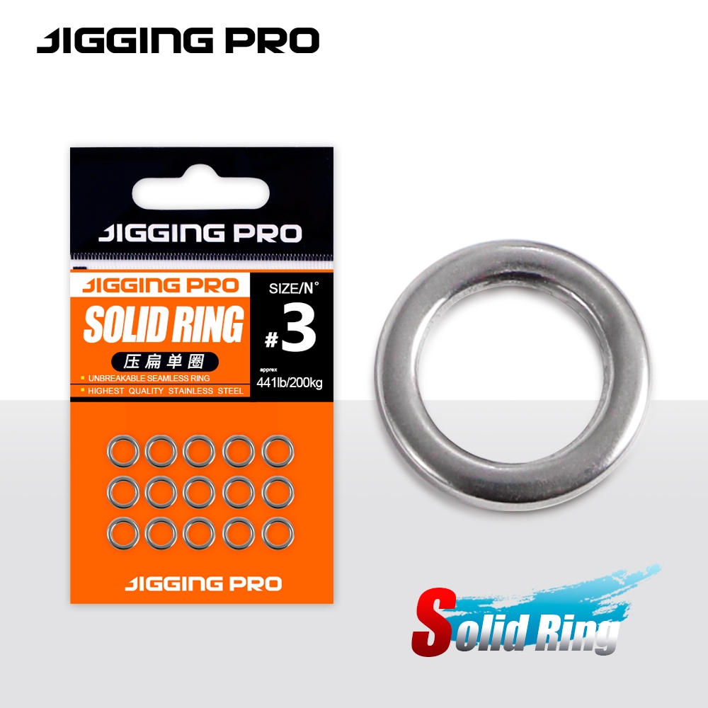JIGGING PRO ตกปลาแหวน 1 -7 10/15 ชิ้นตกปลา Lure Connectors สแตนเลส Snap อุปกรณ์ตกปลา Professional Jigging ตกปลาแหวน Tackle