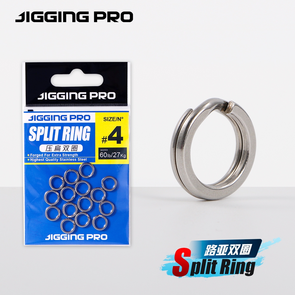 JIGGING PRO แยกแหวนตกปลา 15/20 ชิ้นสแตนเลส Lure แหวนตกปลาตัวเชื่อมต่อ Snap แหวนอุปกรณ์ตกปลา