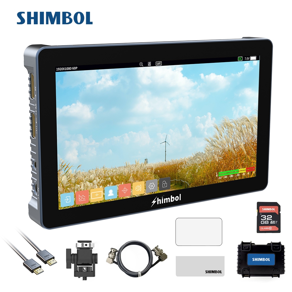 Shimbol M7 7 นิ้ว LCD Fuii HD ความละเอียดกล้อง DSLR Field Monitor