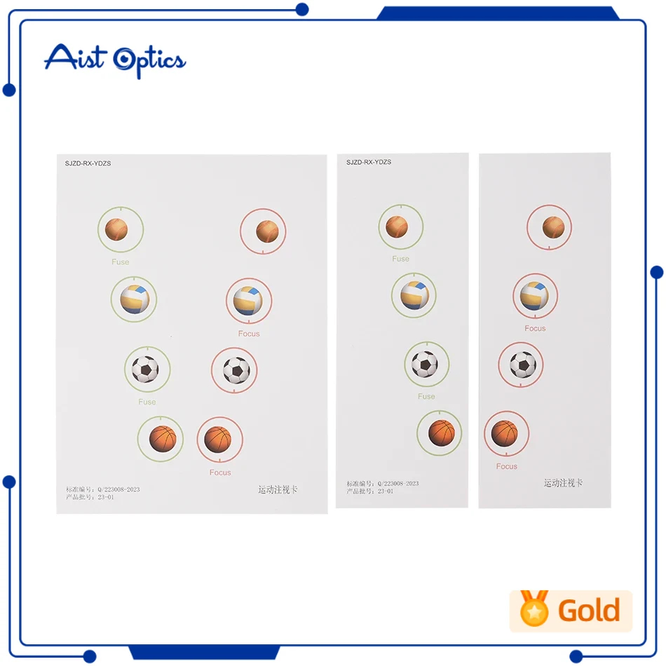 3 ชิ้น Visual Vision ทั้งหมดกีฬา Fixation การ์ดการฝึกอบรมการ์ด Fusional Convergence Divergence Ambly
