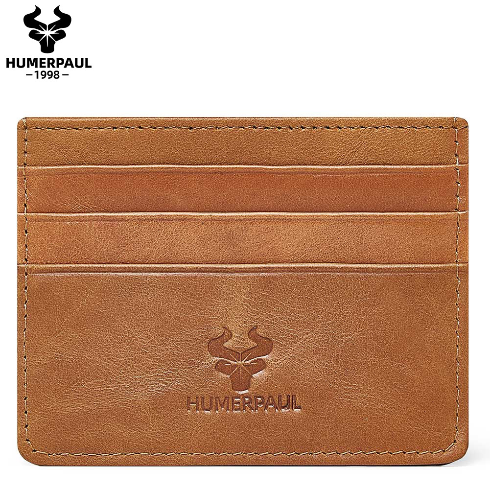 Humerpaul card Bag Portable ผลิตจากหนังแท้ ที่เก็บการ์ดขนาดเล็ก BP799