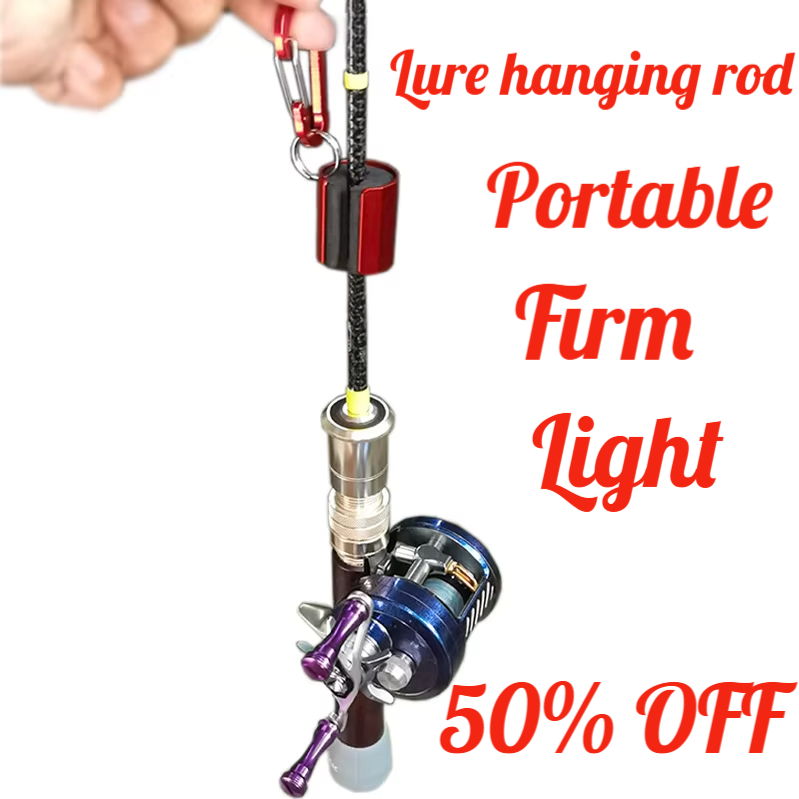 ใหม่ผู้ถือคันเบ็ด Lure แบบพกพา BFS อลูมิเนียม Fly Fishing Tackle Quick Rod Assistant เครื่องมือ
