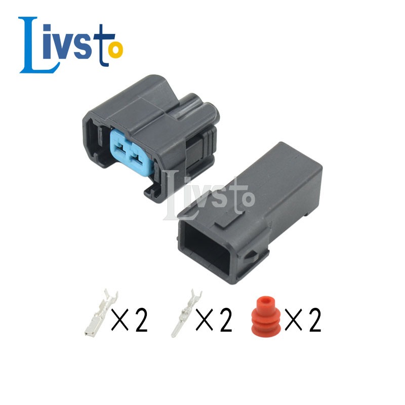 1 ชุด 2 ขาหญิงชาย Auto หัวฉีดน้ํามันเชื้อเพลิง NH1 OBD2 กันน้ําขั้วต่อสายไฟรถปลั๊ก 6189-0533 1996-2002 สําหรับ Honda CRV Civic DJ7024A-2.2-21 G82