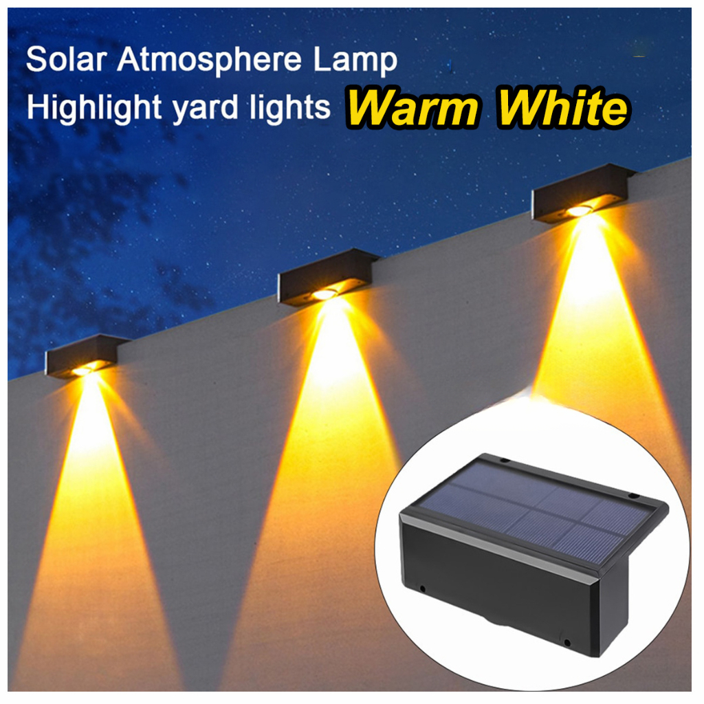 Sl-718 โคมไฟพลังงานแสงอาทิตย์กลางแจ้งกันน้ํา step Light Auto ON/OFF โคมไฟติดผนัง Street ไฟ Up-Down โคมไฟ LED Super Bright โคมไฟติดผนังรั้วโรงรถระเบียงบันได