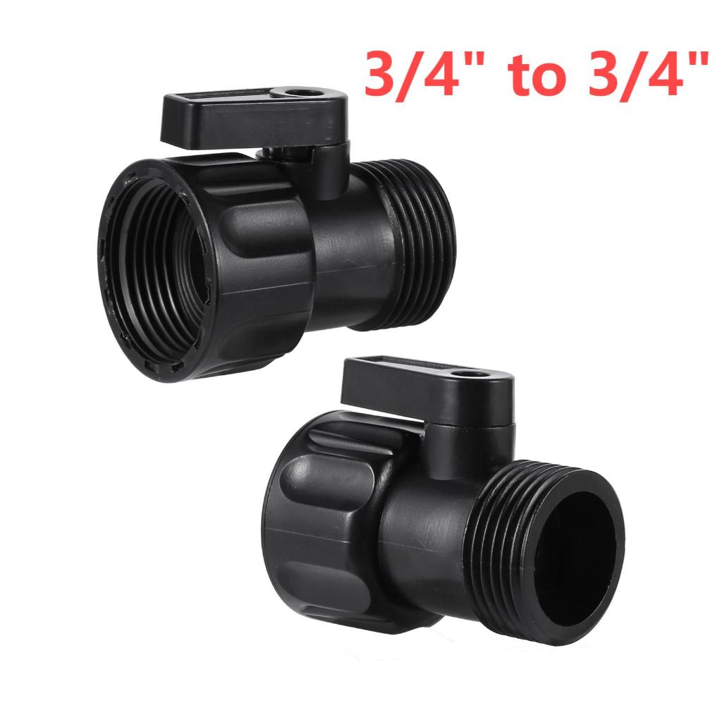 2 ชิ้น 3/4" หญิงถึงชายเกลียววาล์ว 1/2 "หญิงด้ายสวนชลประทานระบบน้ําควบคุมปิดวาล์ว
