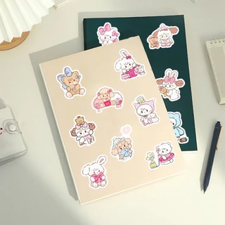 56 ชิ้นน่ารัก Mikko Graffiti สติ๊กเกอร์กันน้ํา DIY สําหรับเคสโทรศัพท์แล็ปท็อปหมวกกันน็อครถสติกเกอร์ Creative Home Decal