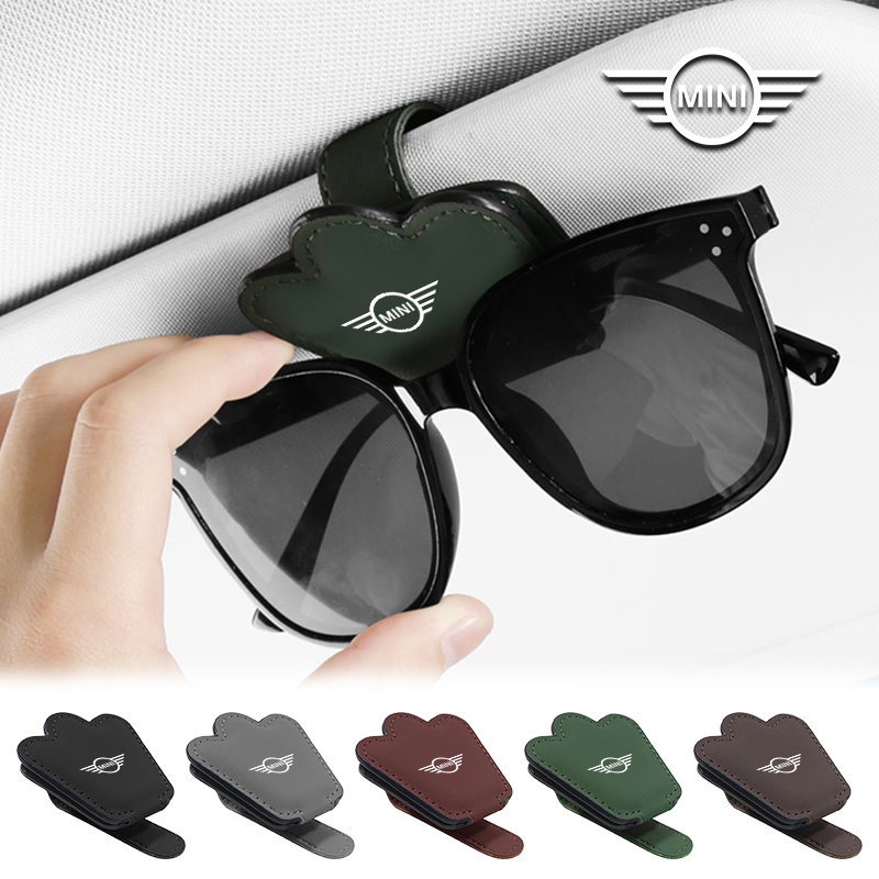 1/2pcs รถแว่นตาแขวนผู้ถือรถ Sun Visor ตั๋วคลิปแม่เหล็กสําหรับ Mini Cooper One S R50 R53 R56 R60 F55 F56 R57
