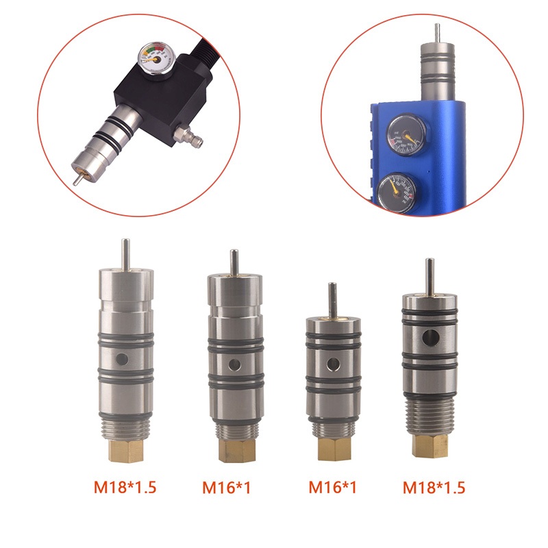Hpa M18*1.5 M16*1 PCP Z วาล์วสแตนเลส Stee คอลัมน์หัว Paintball Accesories