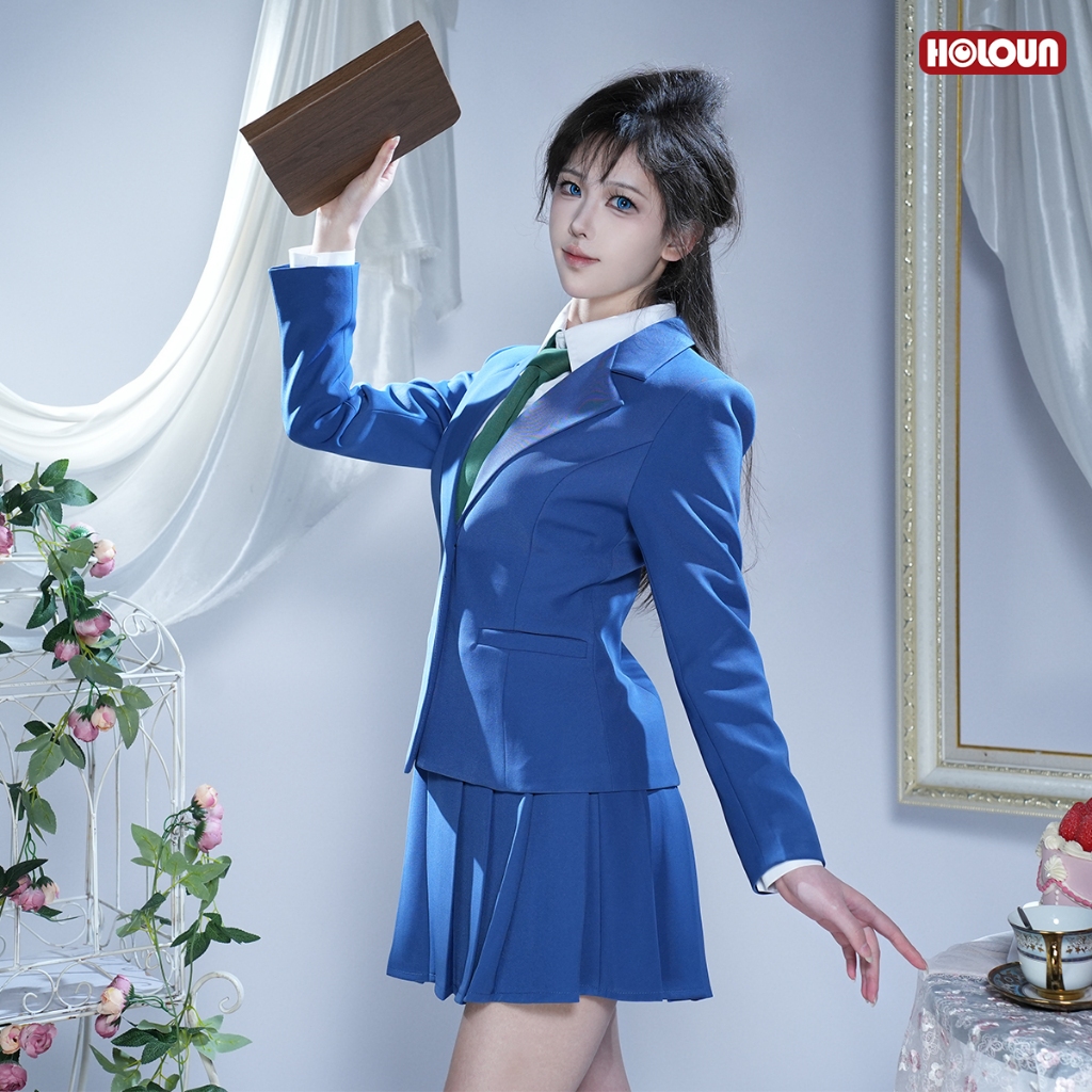 Holoun Mouri Ran คอสเพลย์เครื่องแต่งกาย Detective Conan Rachel Moore Uniform Japaneses Anime