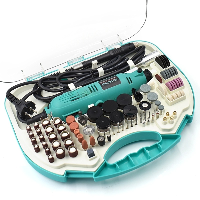 2 In 1 เครื่องบดไฟฟ้าความร้อนและขึ้นรูป 30000RPM สําหรับทําความสะอาด/ขัด/แกะสลัก/ตัด/บด/เจาะ