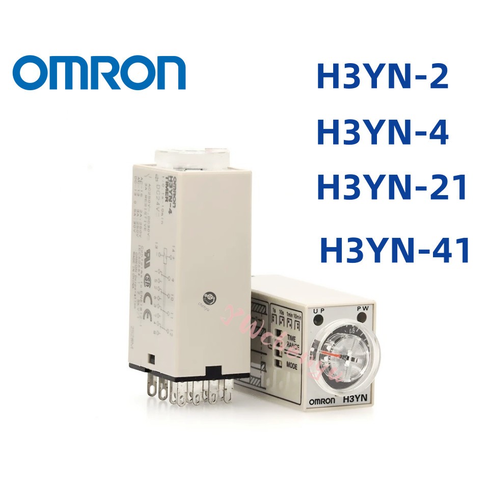 Omron Time Relay H3YN-2 21 H3YN-4 1 วินาที 10 วินาที 1 นาที 10M ปรับจับเวลา 24DC