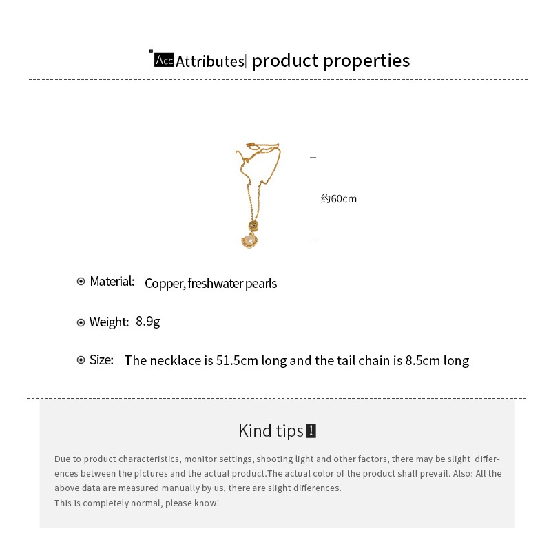 เดรช ทองแท้ชุบด้วยไฟฟ้าฝรั่งเศสระดับไฮเอนด์สร้อยคอมุกน้ําจืด - รูปที่ 7