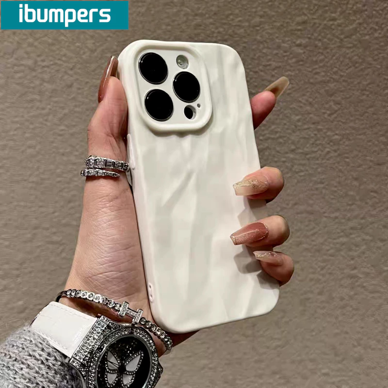 ibumpers เคสไอโฟน เคสไอโฟน แฟชั่นเรียบง่าย เคสไอโฟน สีดํา เคสโทรศัพท์มือถือ ซิลิโคนนิ่ม แบบหนา กันกระแทก รูปร่างคลื่น สําหรับ Iphone 15 14 12 13 11 Pro Max IP 7 8 Plus Iphon X Xs Xr XsMax thumbnail 7