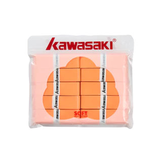 KAWASAKI คาวาซากิ 5/10 ชิ้น ลูกชิ้นพายจับมือจับแบดมินตันเทนนิส001นุ่มมือกาวทนทานเหงื่อ-ดูดซับวงด้วยยางจับ
