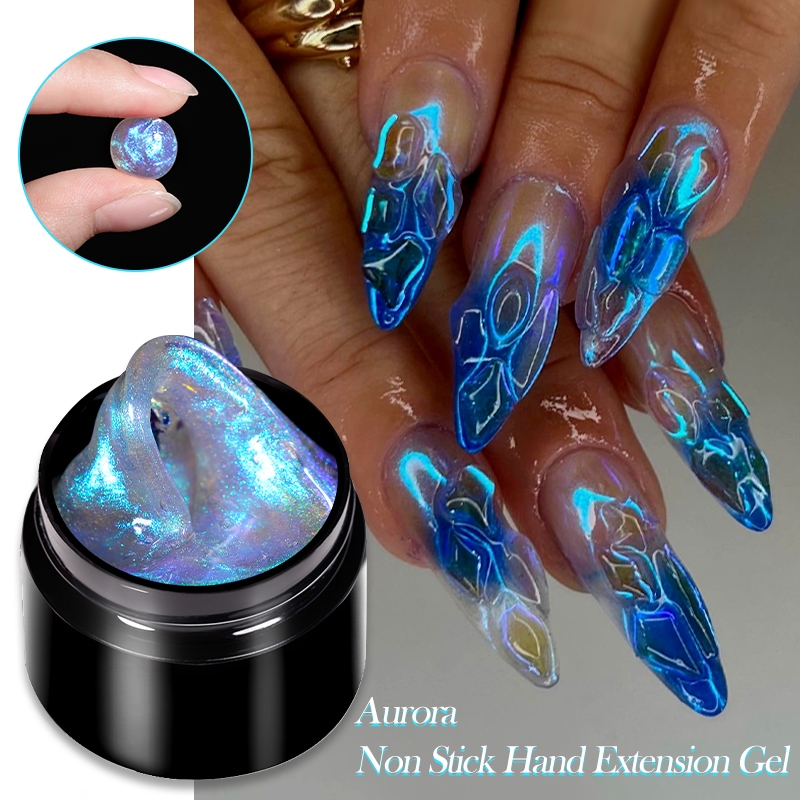 UR SUGAR Non Stick Hand Solid Extension Gel Nails Soak Off UV Gel Nails Finger Prolong Construction Hard Nail Gel ราคา ถูกที่สุด ดีลบีเคเค แกลเลอรีภาพที่ 6