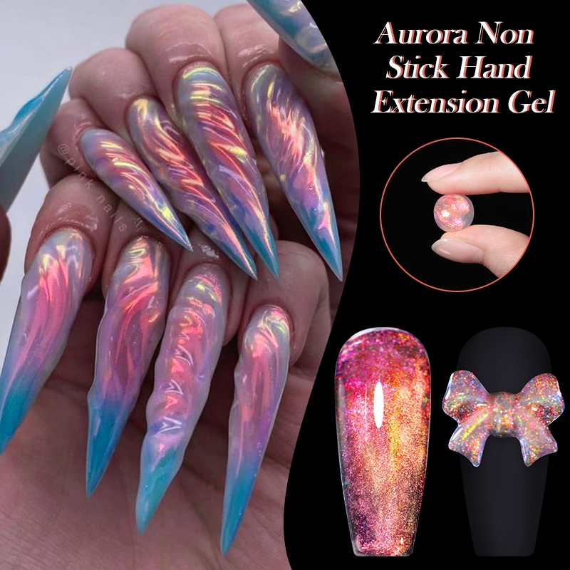 UR SUGAR Non Stick Hand Solid Extension Gel Nails Soak Off UV Gel Nails Finger Prolong Construction Hard Nail Gel ราคา ถูกที่สุด ดีลบีเคเค แกลเลอรีภาพที่ 4