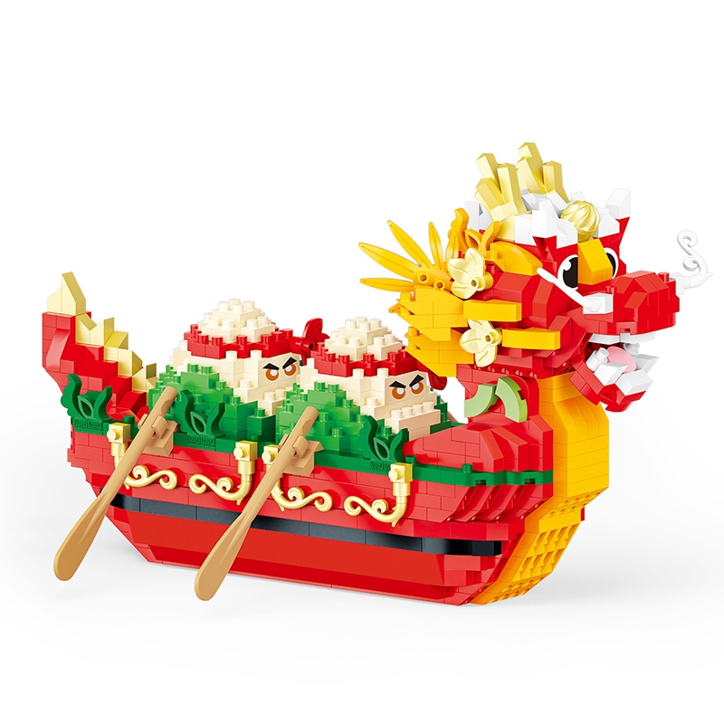 ปีใหม่ ลัว เรืออาคารบล็อกอิฐของเล่นประกอบอนุภาคเด็กพัฒนาการศึกษาคอลเลกชันของเล่นปริศนาเด็กชายและเด็กหญิงของขวัญวันเกิดของเล่นเด็ก - รูปที่ 5