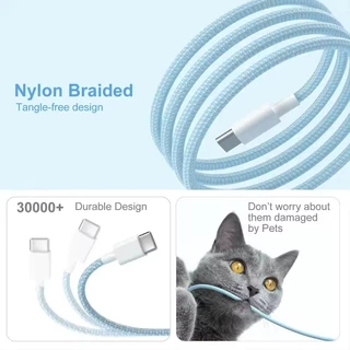 ชุดชาร์จ PD 30W สายชาร์จ Type C to type c หัวชาร์จเร็ว Fast Charger cable สำหรับ i15 i16 Android
