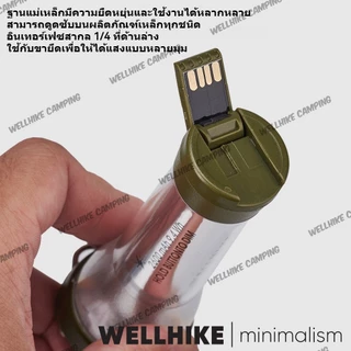 🚚สต็อกพร้อมในกรุงเทพ🚚 Wellhike Goalzero Camping Light ไฟปิ้ง LED ชาร์จ USB พร้อมฐานแม่เหล็ก – ไฟฉายกันน้ำ IPX4 ความสว่าง 250 ลูเมน โหมดปรับแสง 3 ระดับ แบตเตอรี่นาน 120 ชั่วโมง สำหรับตั้งแคมป์และเดินป่า ตะเกียงแคมป์ปิ้ง แคมป์ไฟ