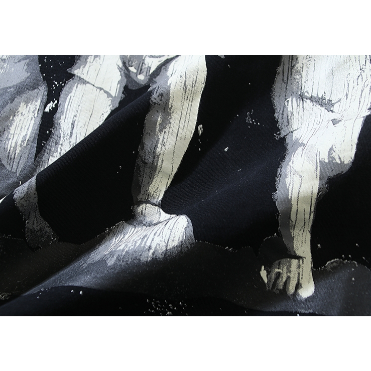 พร้อมสต็อก โฮลสตาร์ เด็กสามคนภาพเหมือนพิมพ์เสื้อยืดแขนสั้นหลวมครึ่งแขนสําหรับผู้ชายและผู้หญิง - รูปที่ 6