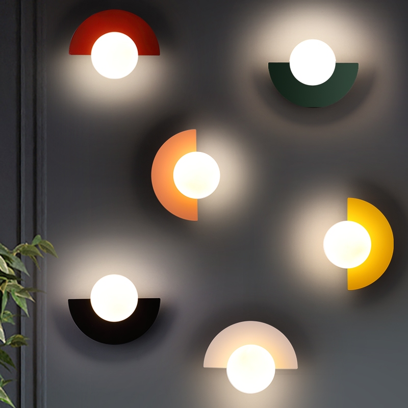 โมเดิร์น G9 LED 5W โคมไฟติดผนังรอบโคมไฟ sconces ติดผนังในร่มตกแต่งบ้านห้องนั่งเล่นห้องนอนโคมไฟ