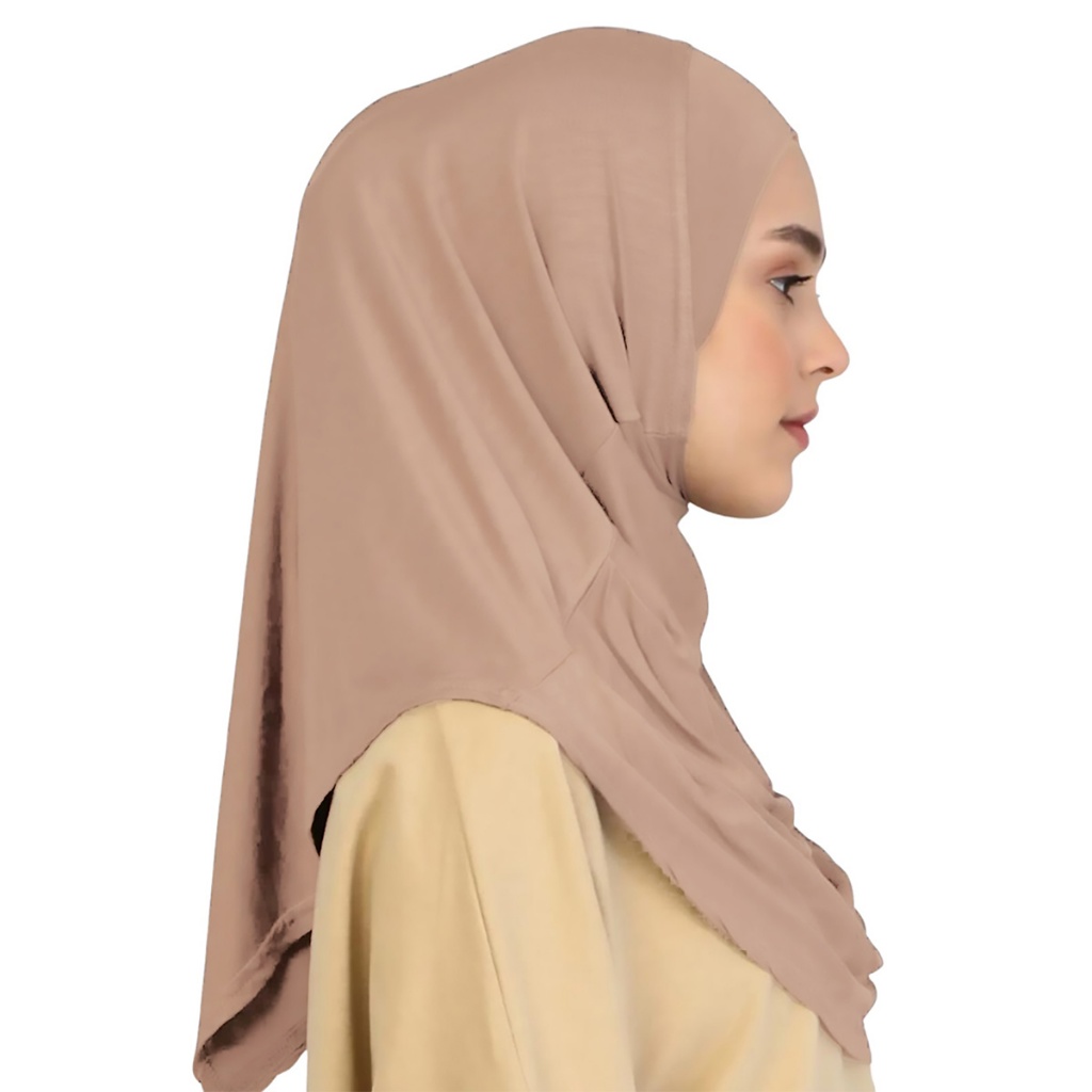 Laven ขนาดใหญ่ยืดหยุ่น Crinkle ภายใน Hijab ผู้หญิงคริสตัลผ้าลินิน Instant Hijab ยืดมุสลิม Hijab Undercap