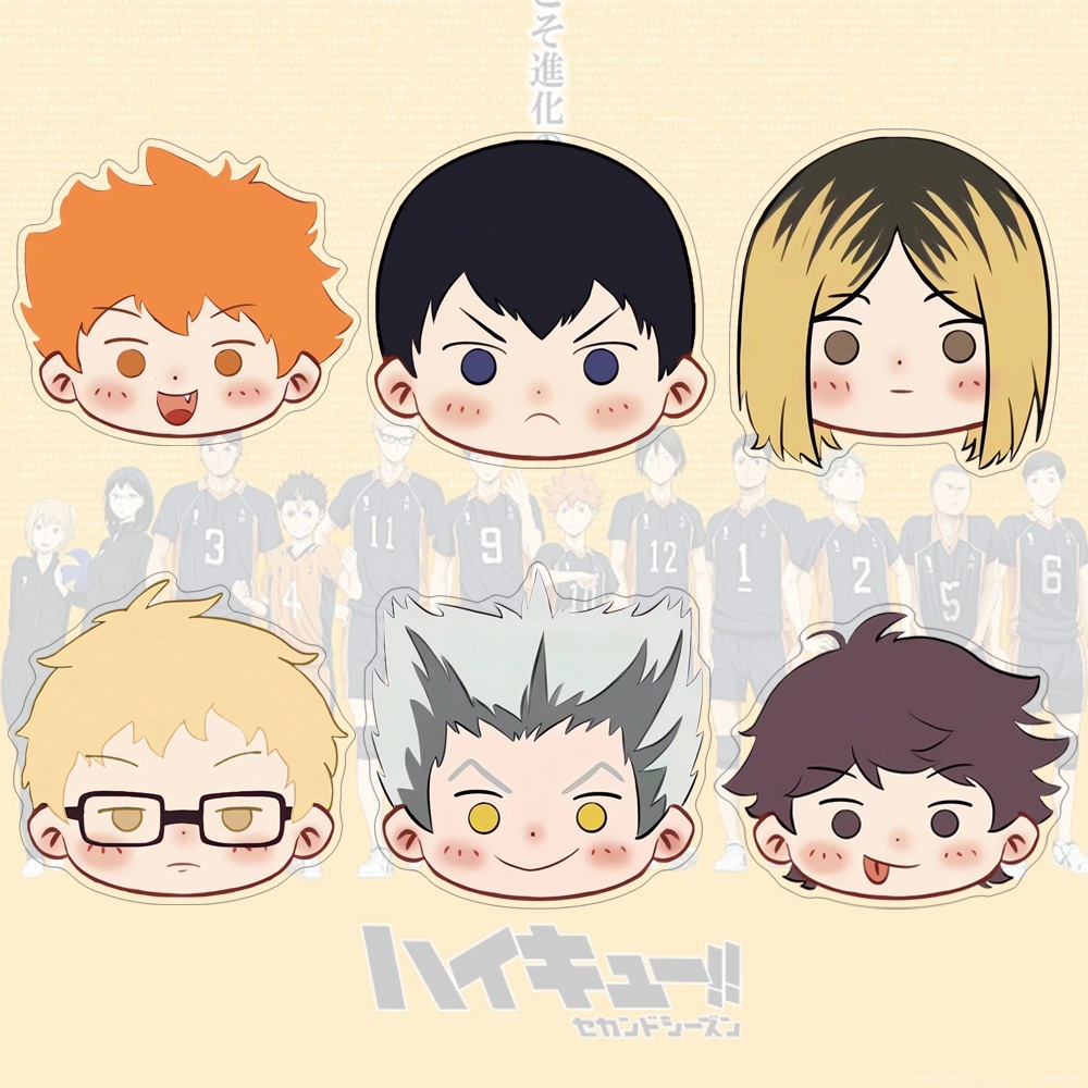ที่วางโทรศัพท์อะคริลิค Haikyu ที่วางโทรศัพท์น่ารักการ์ตูนที่วางโทรศัพท์แฟชั่นสร้างสรรค์