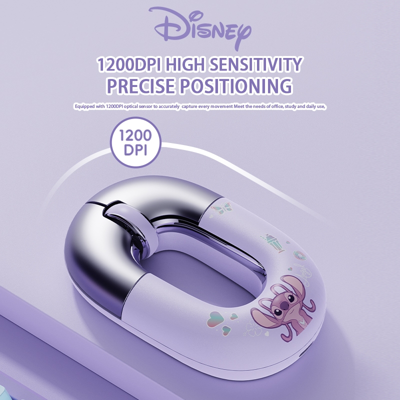เมาส์ไร้สาย Disney QS-MS06 การเชื่อมต่อที่เสถียร กันเหงื่อ สบาย รู้สึกลายน่ารัก - รูปที่ 4