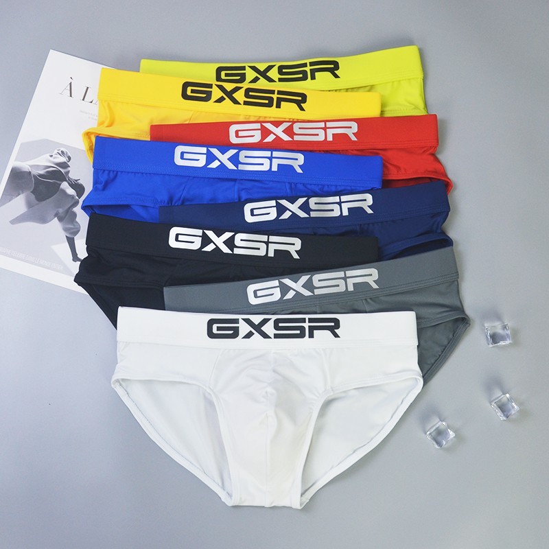 กางเกงในชาย กางเกงใน ผ้าไหมน้ําแข็ง ระบายอากาศ ใส่สบาย นุ่ม