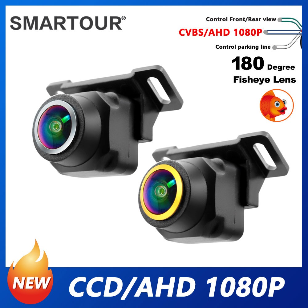 Hd 4K AHD 1920*1080P 180 องศาเงิน Fisheye เลนส์ Starlight Night Vision รถด้านหลังดูย้อนกลับกล้องรถ Universal กล้อง