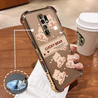 สําหรับ OPPO A5 2020 A9 2020 Super anti drop เคสโทรศัพท์ไฟฟ้าความงาม Lucky Bear ออกแบบใหม่รูปแบบ TPU soft case