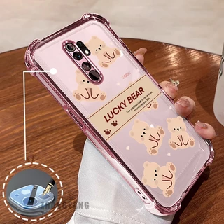 สําหรับ OPPO A5 2020 A9 2020 Super anti drop เคสโทรศัพท์ไฟฟ้าความงาม Lucky Bear ออกแบบใหม่รูปแบบ TPU soft case