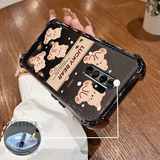 สําหรับ OPPO A5 2020 A9 2020 Super anti drop เคสโทรศัพท์ไฟฟ้าความงาม Lucky Bear ออกแบบใหม่รูปแบบ TPU soft case