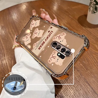 สําหรับ OPPO A5 2020 A9 2020 Super anti drop เคสโทรศัพท์ไฟฟ้าความงาม Lucky Bear ออกแบบใหม่รูปแบบ TPU soft case